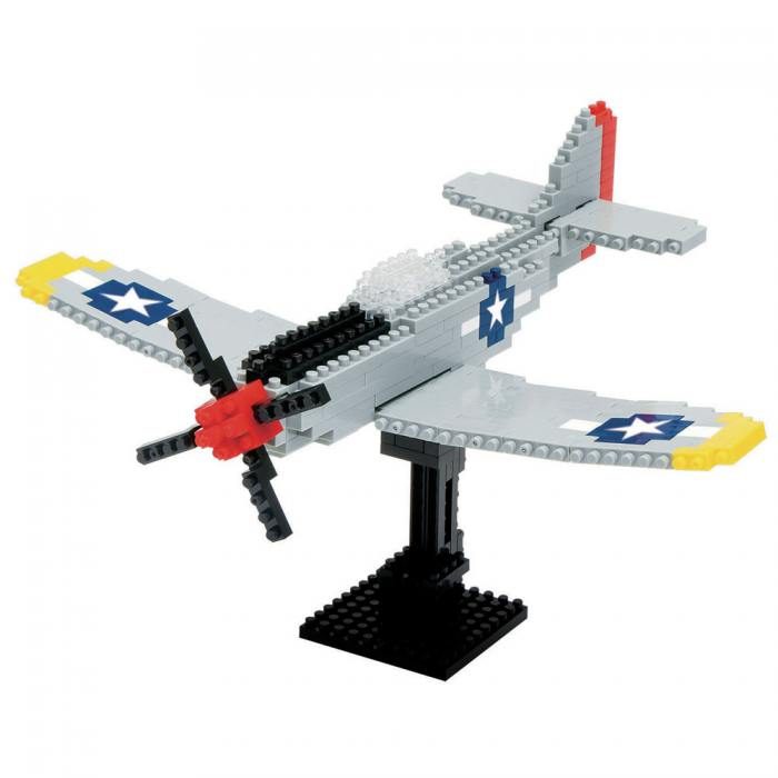 Nanoblock Deluxe Самолет P-51 Мустанг - фото