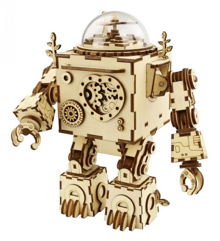 3D конструктор - музыкальная шкатулка Robotime Робот Orpheus - фото
