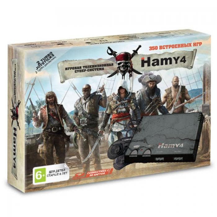 Sega - Dendy Hamy 4 (350-in-1) Assassin Creed Black - фото