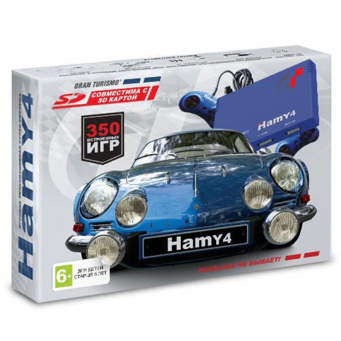Sega - Dendy Hamy 4 (350-in-1) Gran Turismo Blue - фото