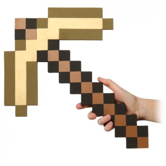 Золотая кирка Minecraft - фото