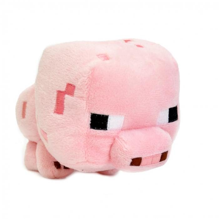Плюшевая игрушка Minecraft Baby Pig Майнкрафт Поросенок, 13 см - фото