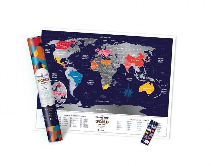 Карта Travel Map Holiday World - фото
