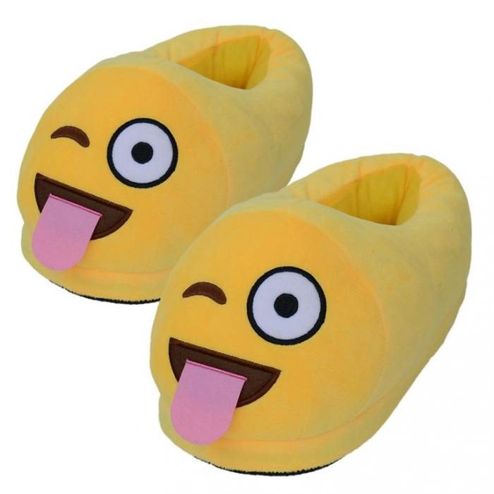 Тапочки Crazy Face Emoji - фото