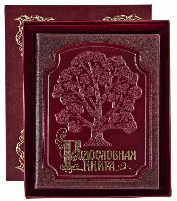 Родословная книга в кожаной обложке арт. РК-05 - фото
