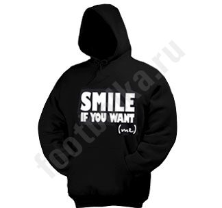 Толстовка-кенгурушка  Smile if you want (me) - фото