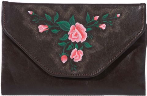 Женский EURO-кошелек Очарование с ручной росписью - фото