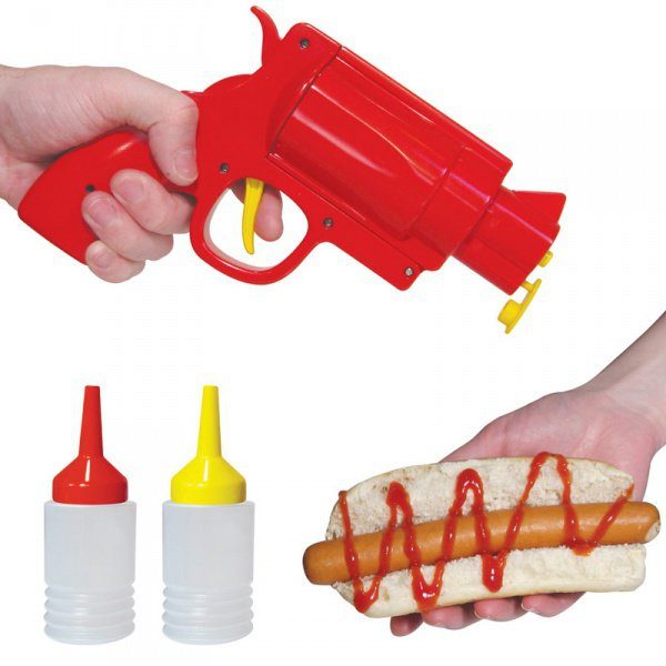 Диспенсер Пистолет для кетчупа и горчицы  Condiment Gun - фото