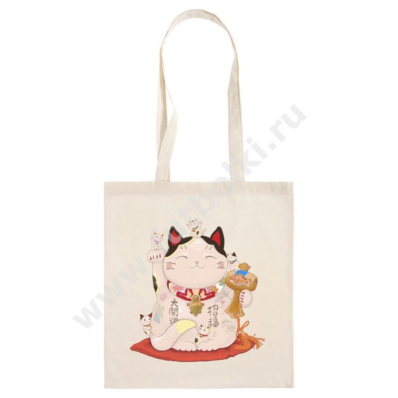 Сумка шоппер Lucky cat - фото