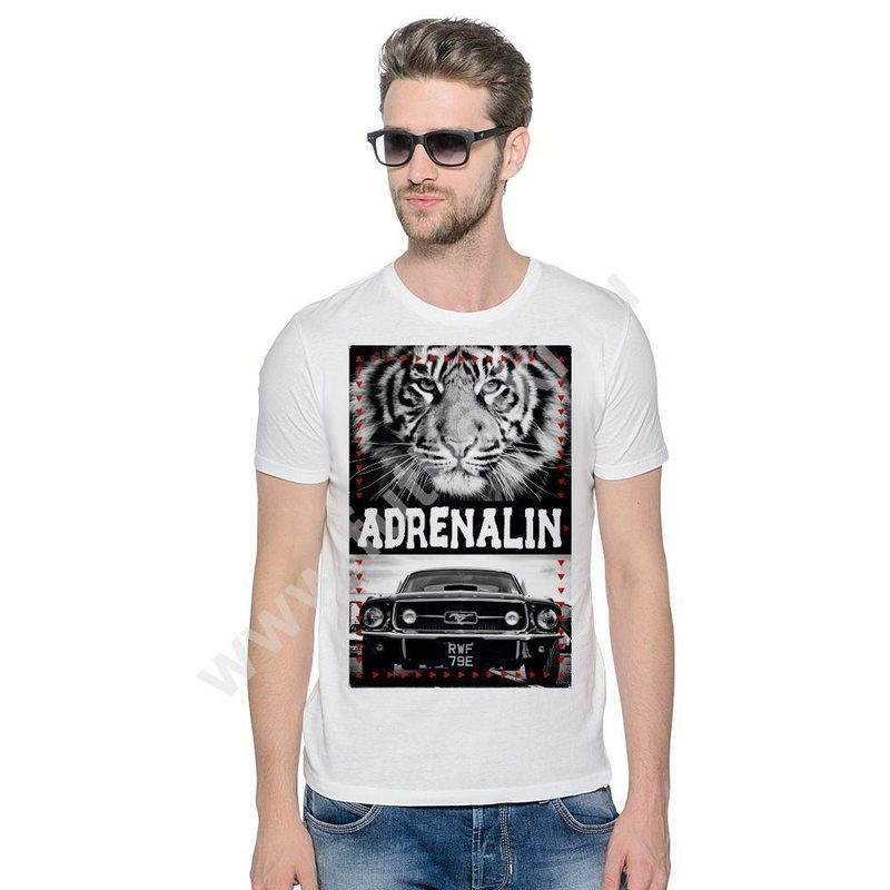 Футболка мужская с тигром Adrenalin - фото