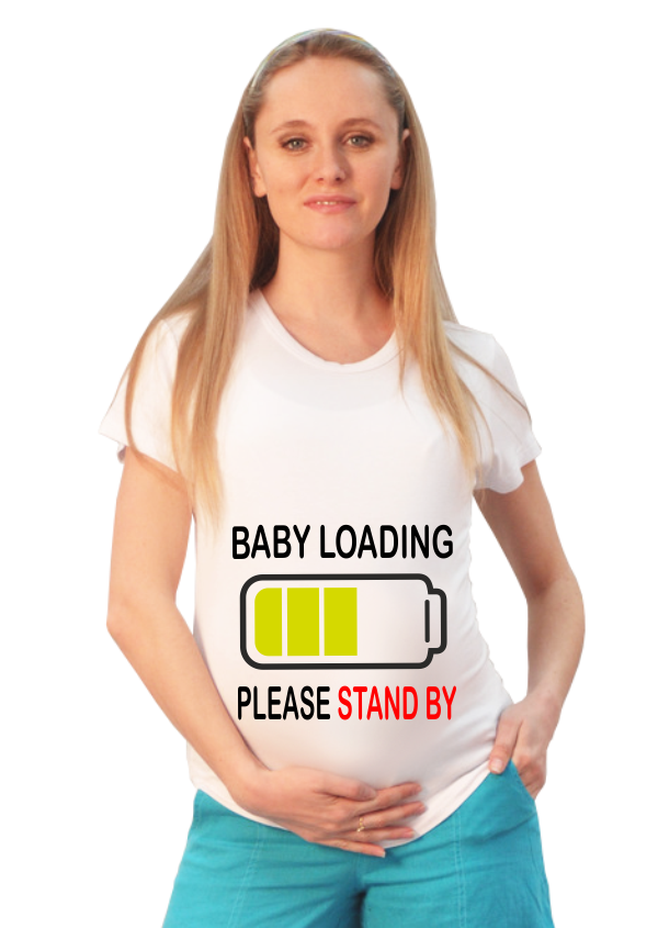 Футболка для беременных Baby loading - фото
