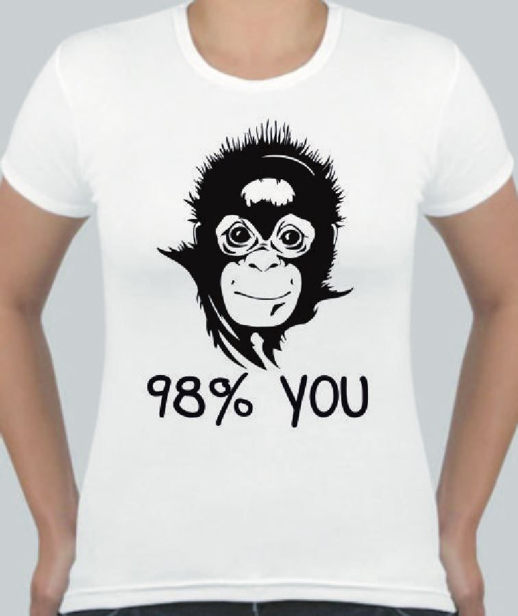 Футболка женская 98% you - фото
