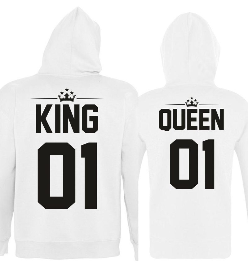 Толстовки с капюшоном (кенгурушки) парные King 01, Queen 01 - фото