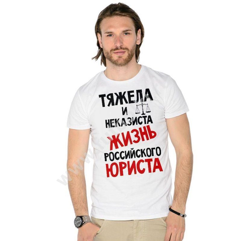 Футболка мужская Жизнь российского юриста - фото