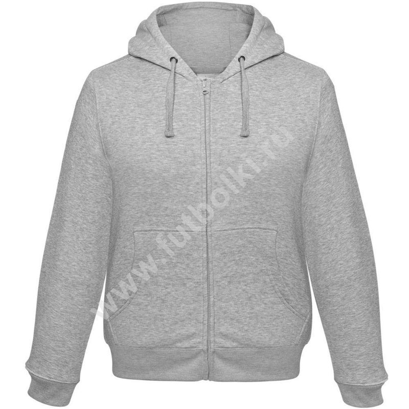 Толстовка мужская Hooded Full Zip серый меланж - фото