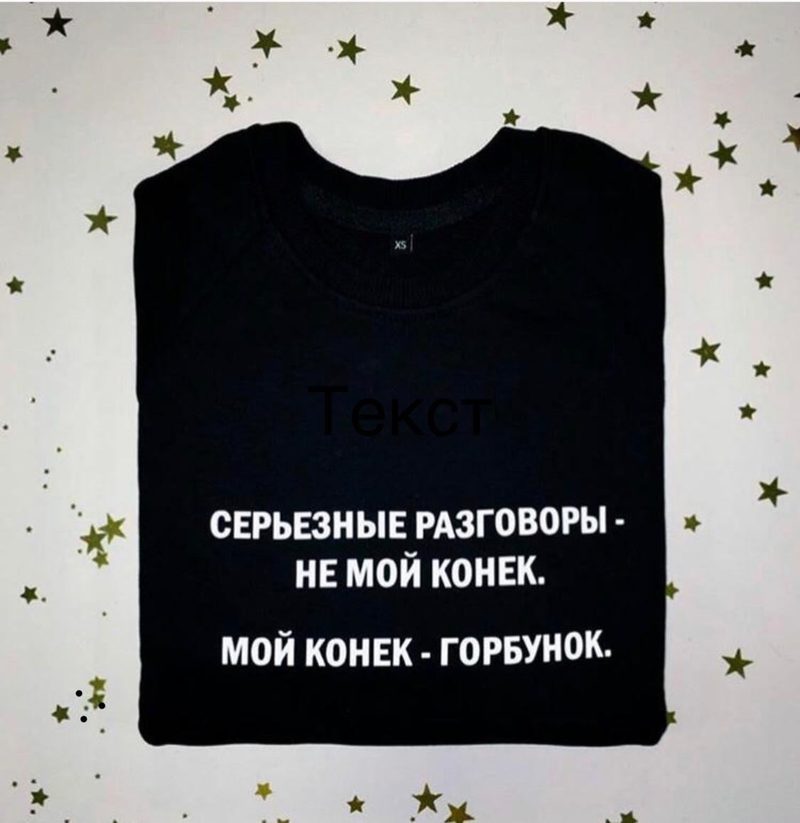 Футболка Серьезные разговоры не мой конек, мой конек - горбунок - фото