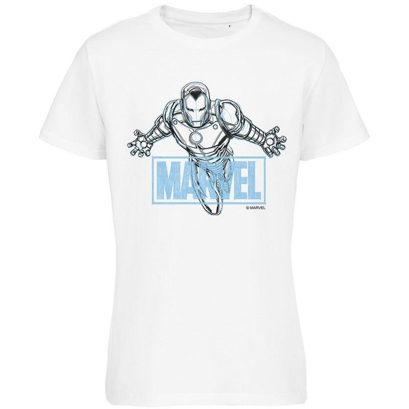 Футболка Iron Man Sketch, белая - фото