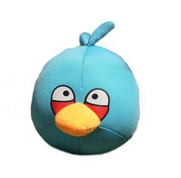 Игрушка Angry bird голубая большая - фото