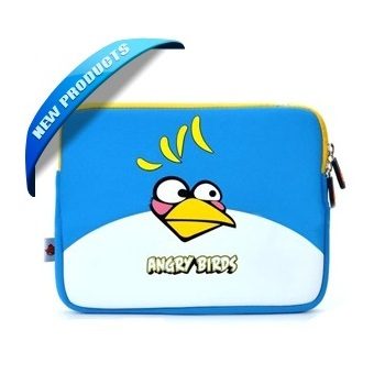 Чехол для iPad Angry Bird голубой - фото