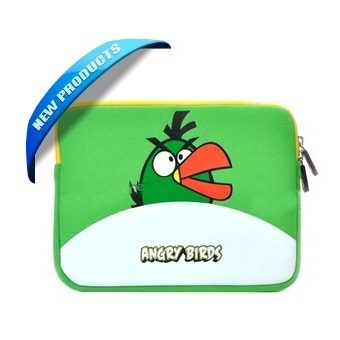 Чехол для iPad Angry Bird зеленый - фото