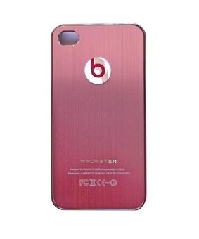 Чехол Monster Beats для iPhone 4 фиолетовый - фото