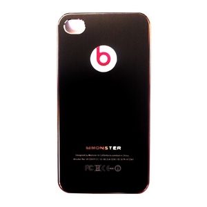 Чехол Monster Beats для iPhone 4 черный - фото