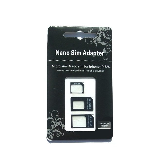 Комплект Nano и Micro SIM адаптеров - фото