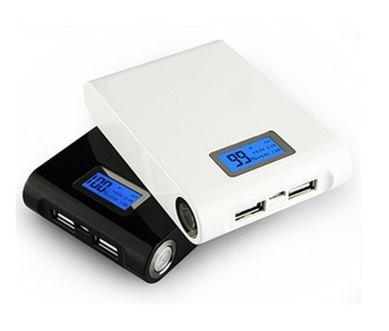 Внешняя батарея Power Bank 12000 mAh с ЖК-дисплеем - фото