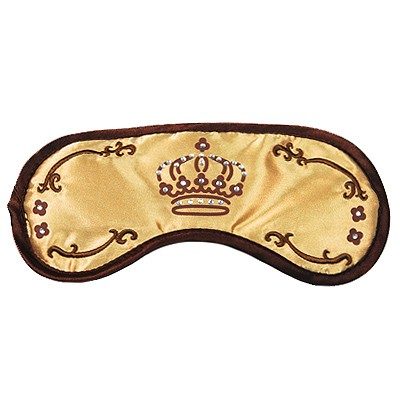 МАСКА ДЛЯ СНА CROWN, КОРИЧНЕВАЯ - фото