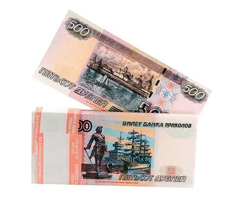 Банкноты сувенирные 500 рублей - фото