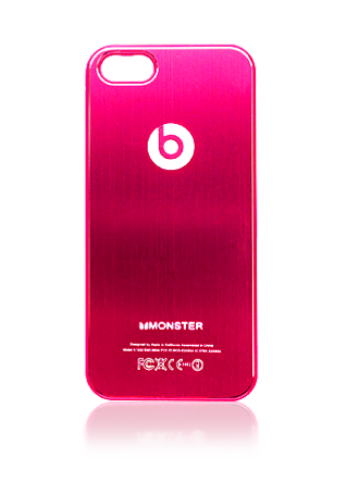 Чехол Monster Beats для iPhone 4 розовый - фото