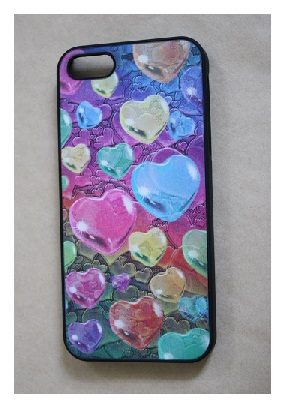 3D Чехол для iPhone 5/ 5s Сердце - фото
