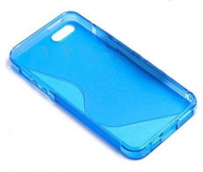 Легкий и тонкий силиконовый чехол для iPhone 5. (Цвет: Фиолетовый) - фото