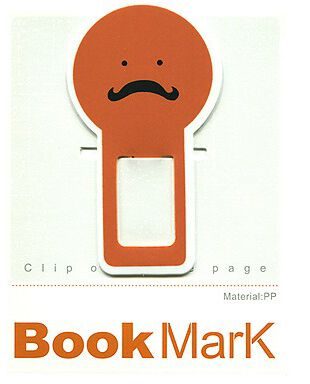 Закладки для книг Emotion Face (Цвет: Голубой) - фото