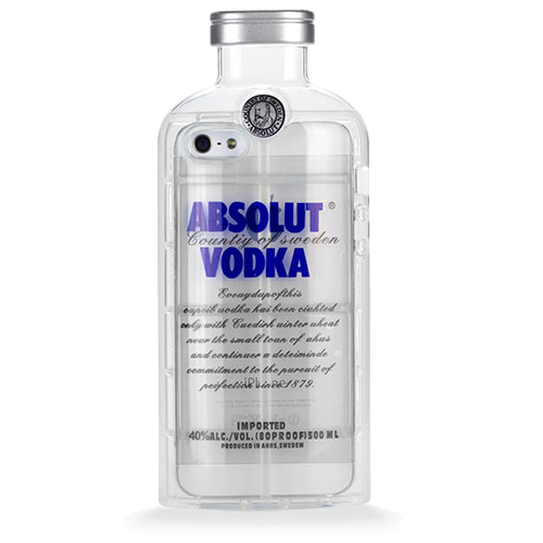 Чехол для Iphone 5 Vodka Absolut (Модификация: Базовая, Цвет: Красный) - фото