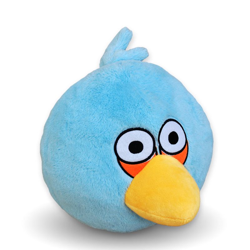 Игрушка Angry bird интерактивная голубая - фото