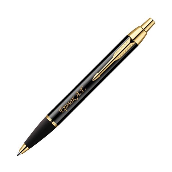 Шариковая ручка Parker IM Metal, K221, цвет: Black GT, стержень: Mblue - фото