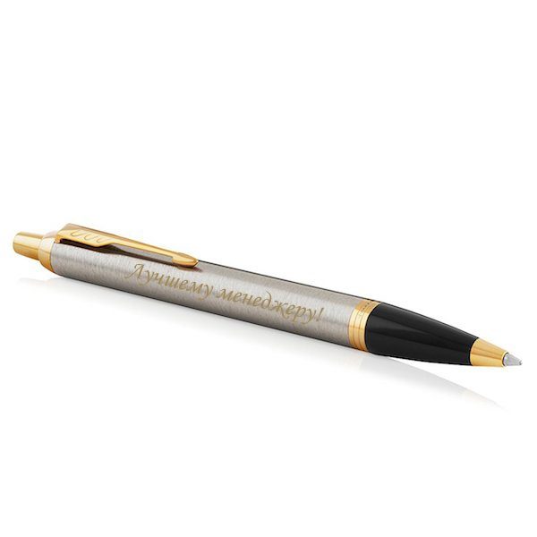 Шариковая ручка Parker IM Metal Core Brushed Metal GT - фото