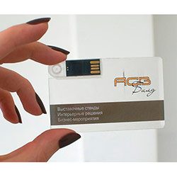 Флешка KR007 (прозрачный) с чипом 4 гб - фото