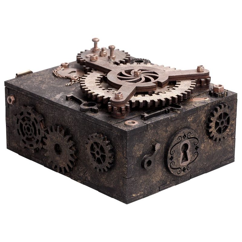 Шкатулка с секретом Gearbox - фото