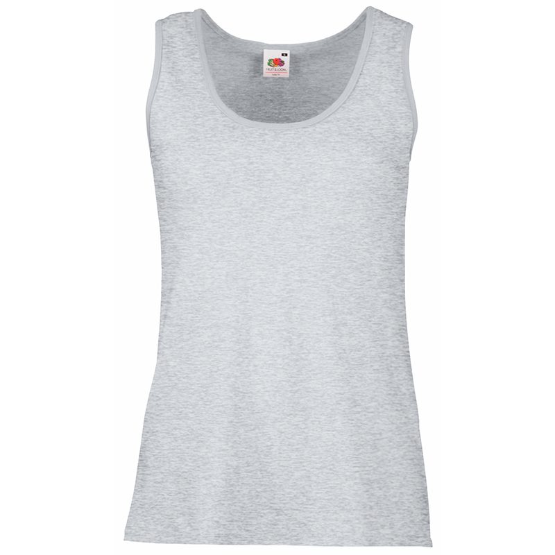 Майка женская «Lady-Fit Valueweight Vest», серо-лиловый_XS, 100% х/б, 160 г/м2 - фото