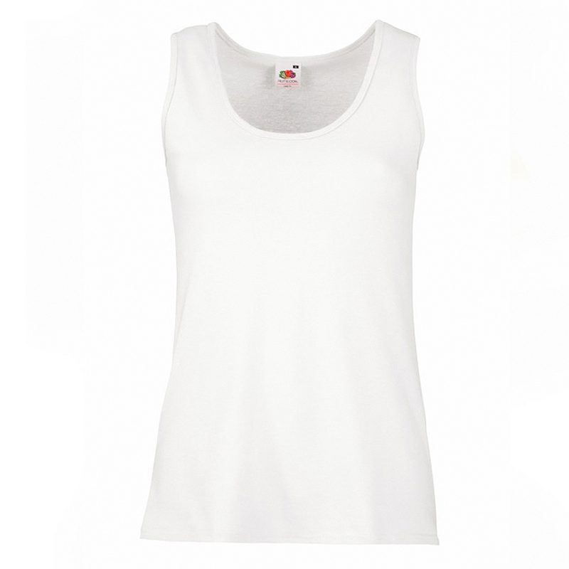 Майка женская «Lady-Fit Valueweight Vest», белый_L, 100% х/б, 160 г/м2 - фото