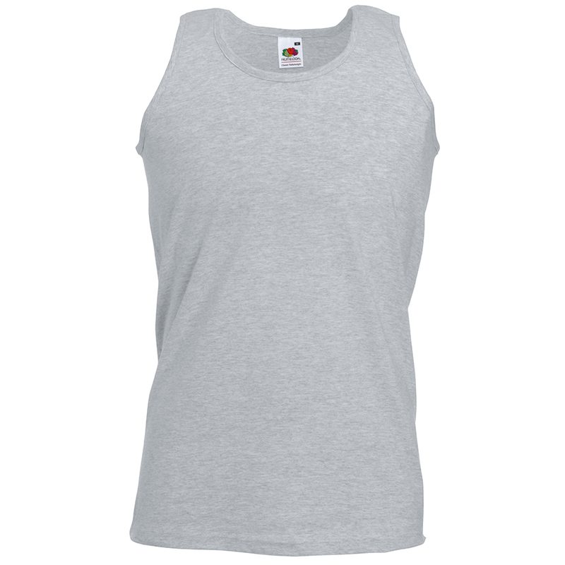 Майка мужская «Athletic Vest», серо-лиловый_2XL, 100% х/б, 160 г/м2 - фото