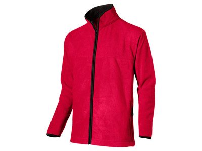 Куртка флисовая мужская, красный/черный ( 2XL ) - фото