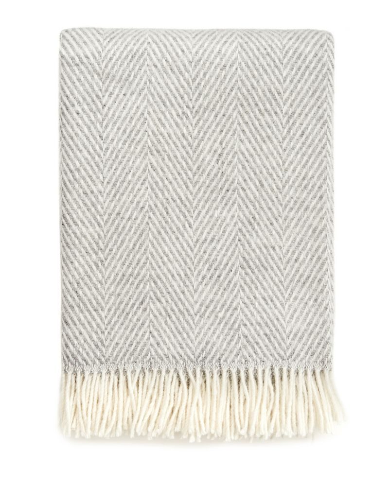 Плед Herringbone, серый - фото