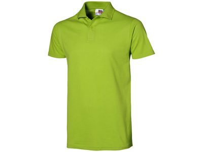 Рубашка поло «First» мужская, зеленое яблоко ( 2XL ) - фото