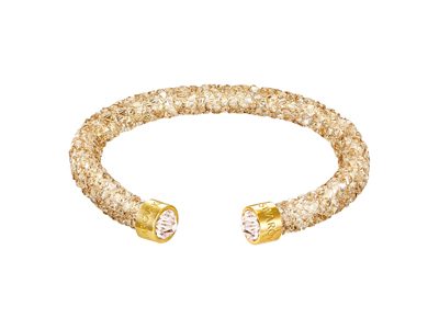 Браслет-кафф Crystaldust, Golden Crystal. Swarovski - фото