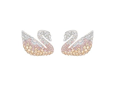 Серьги Swan. Swarovski - фото