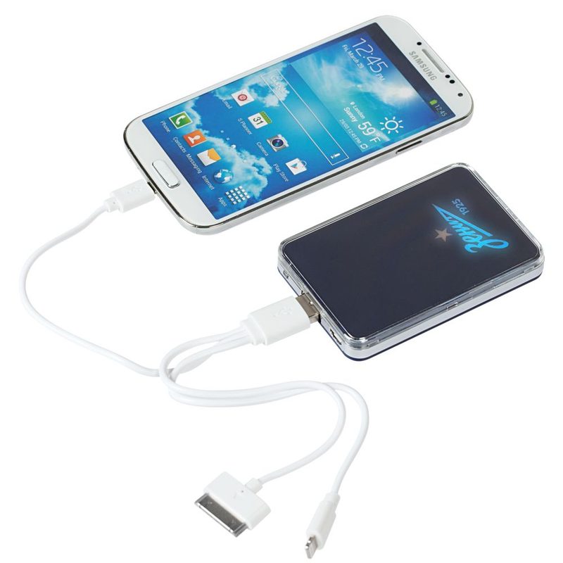 Внешний аккумулятор с подсветкой логотипа «Зенит», 3000 mah - фото
