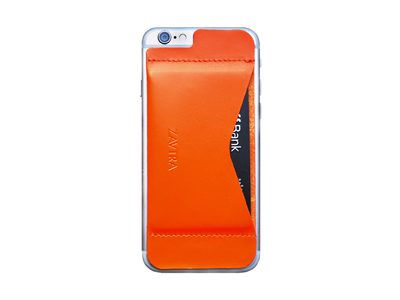 Кошелек-накладка на iPhone 6/6s, оранжевый - фото